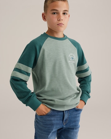 WE Fashion Футболка в Зеленый: спереди