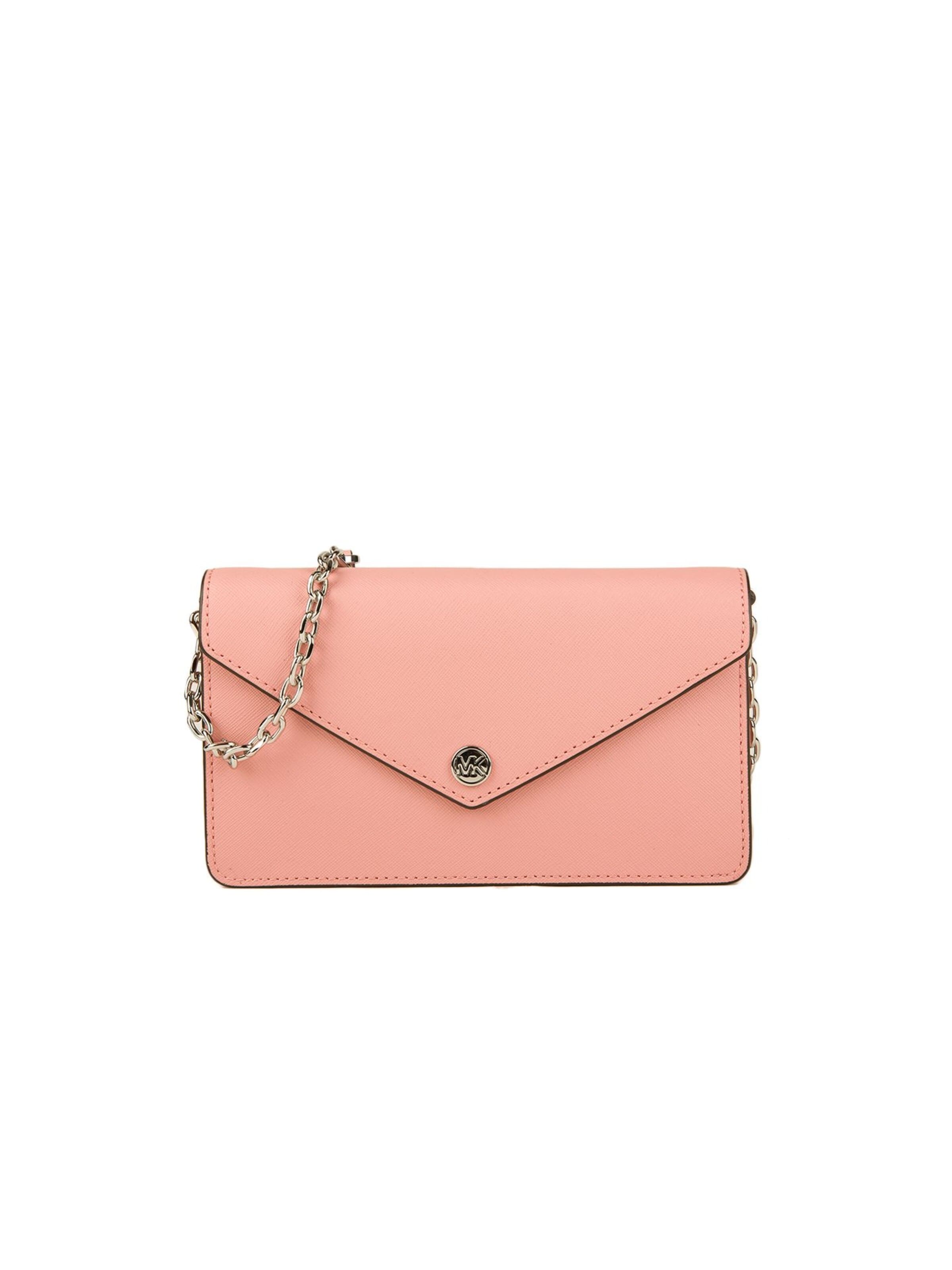Borsa a tracolla 'Small Saffiano Leather Envelope Crossbody Bag' di Michael Kors in rosa: frontale