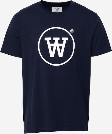 WOOD WOOD - Camiseta 'Ace' en azul: frente