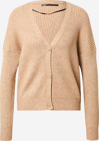 Cardigan 'Katia' ONLY en marron : devant