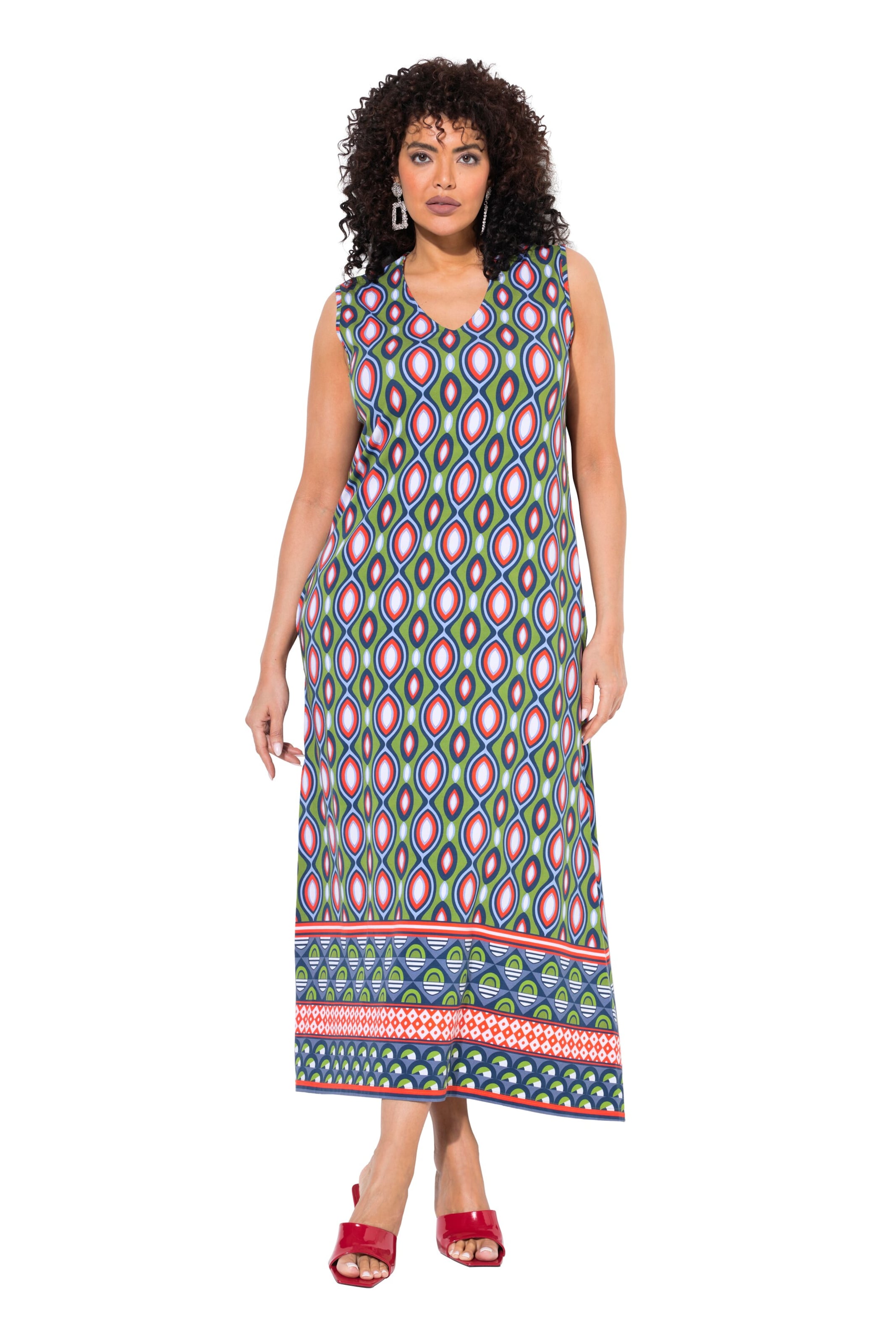 Ulla Popken Jurk in Blauw: voorkant