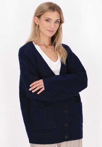 DreiMaster Klassik Knit cardigan in Blue: front
