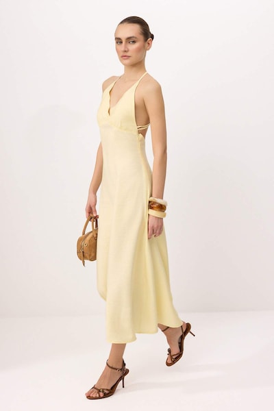 Trendyol Vestido de verão em 34 em amarelo pastel, Vista do artigo