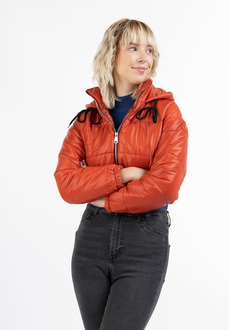 MYMO - Casaco de inverno em laranja: frente