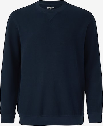 s.Oliver Men Big Sizes Sweatshirt in Blau: Vorderseite