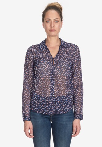 Le Temps Des Cerises Blouse 'LUZ' in Blue: front