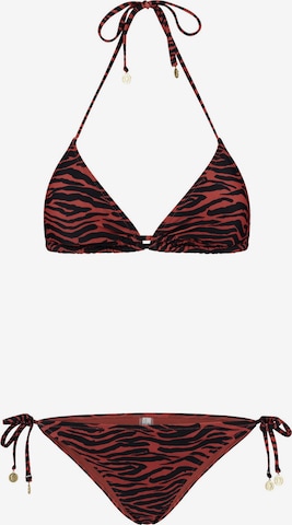 Shiwi Triangel Bikini 'Havana Liz' in Rood: voorkant