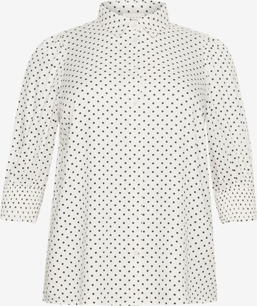 KAFFE CURVE Blouse 'Thori' in Wit: voorkant