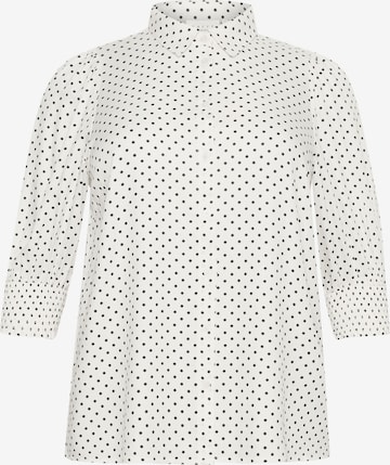 KAFFE CURVE Blouse 'Thori' in Wit: voorkant