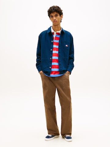 Tommy Jeans Prehodna jakna 'ESSENTIAL' | modra barva