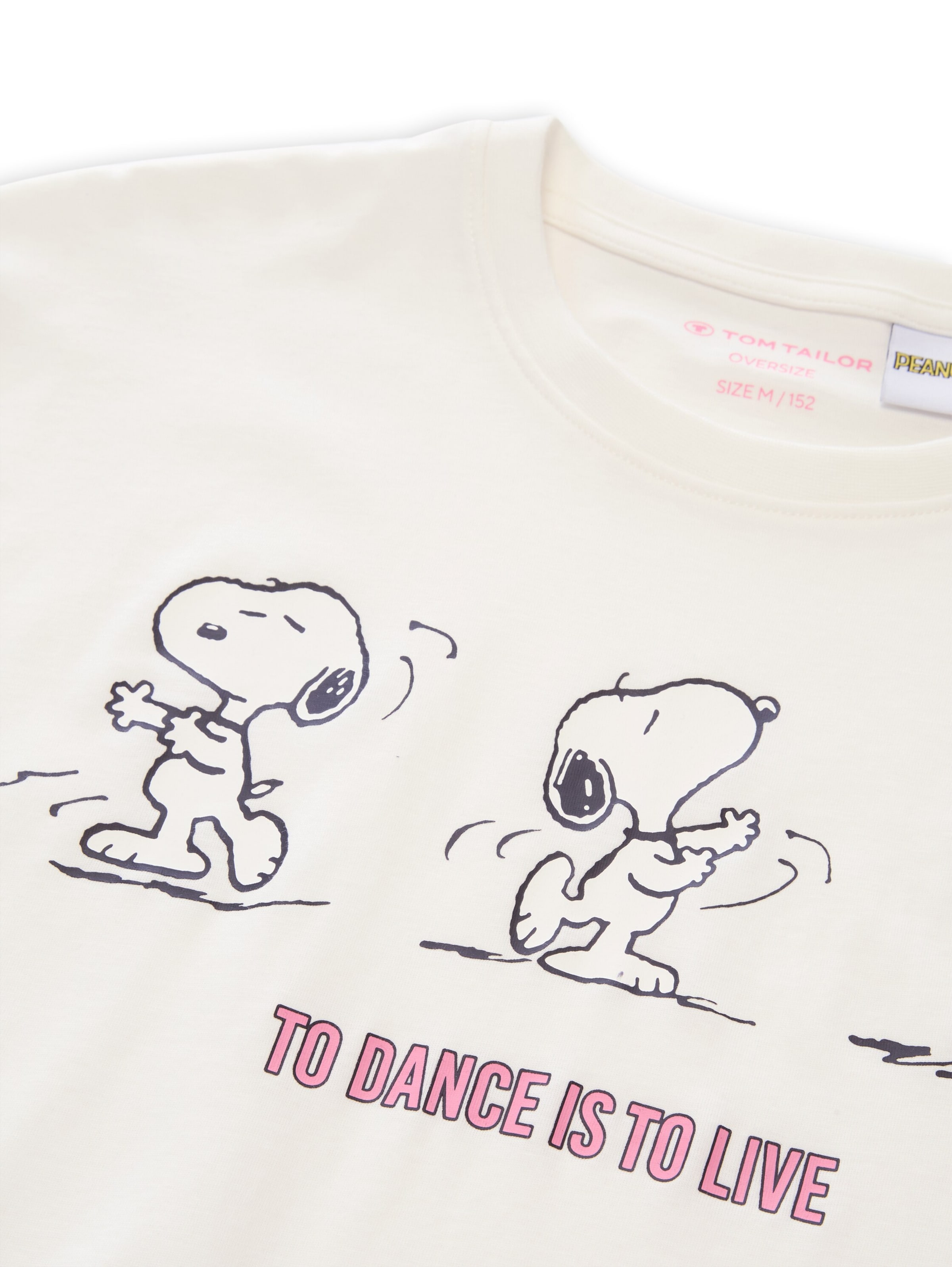 TOM TAILOR Shirt 'Peanuts' in White