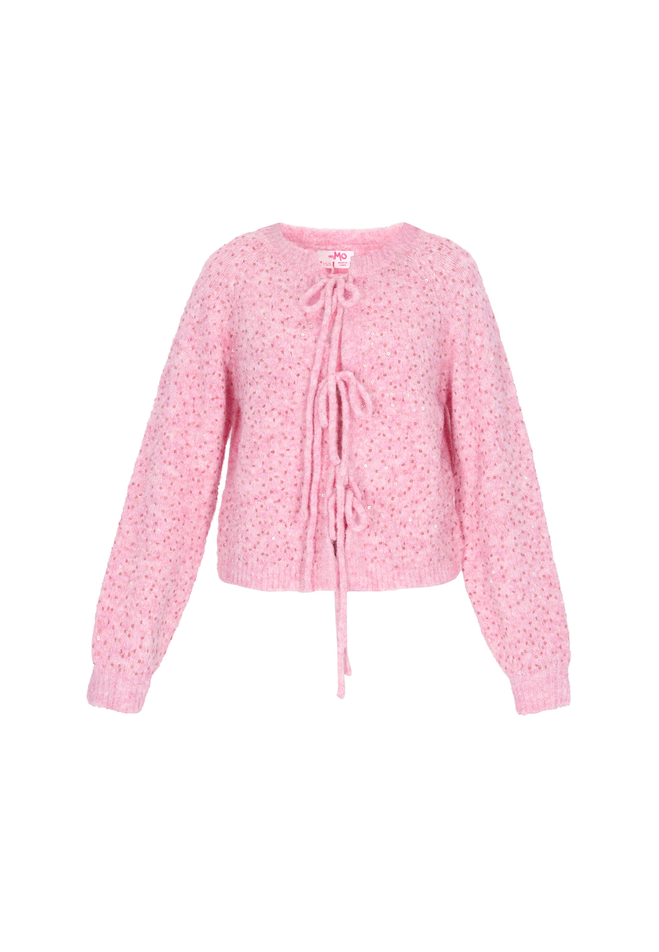 MYMO Knit cardigan in Pink: front