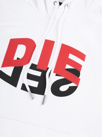 DIESEL Sweatshirt 'S-GIRK-HOOD-N1' in Wit