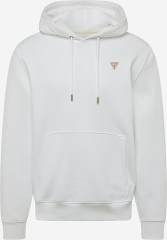 Sweat-shirt GUESS JEANS en blanc : devant