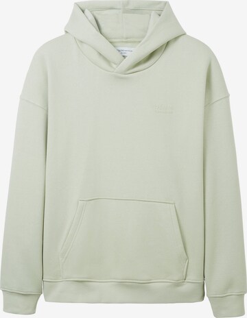 TOM TAILOR DENIM Sweatshirt in Groen: voorkant