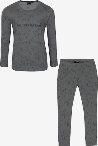 Pyjama Bruuns Bazaar Kids en gris : devant