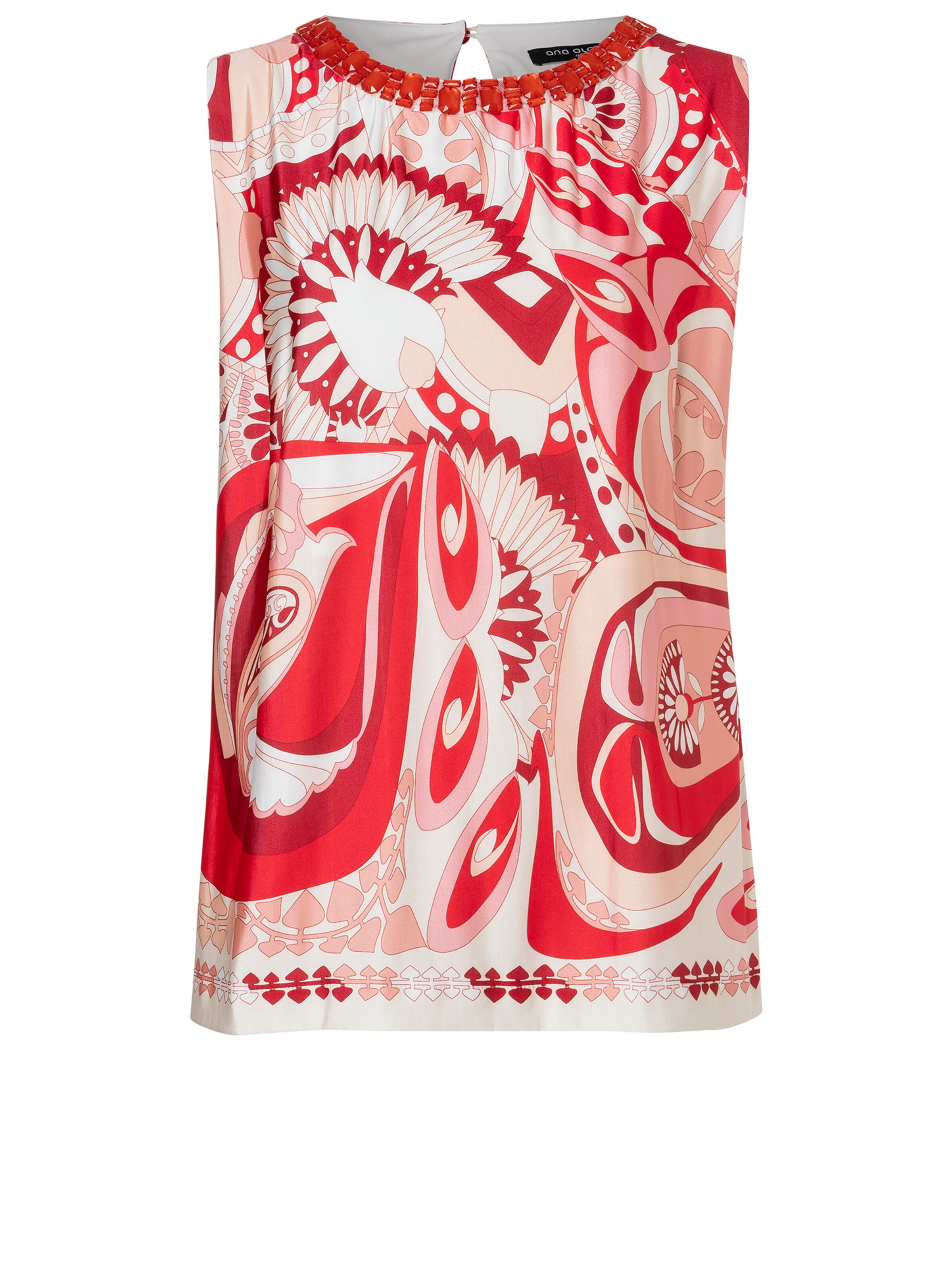 Ana Alcazar Top 'Zinusa' in Rood: voorkant