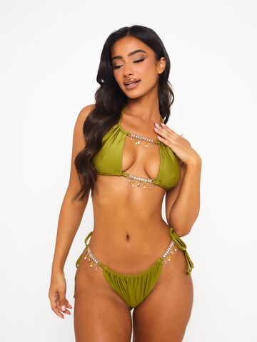 Moda Minx Bikinihose 'Seychellen Seestern' in Grün: Vorderseite