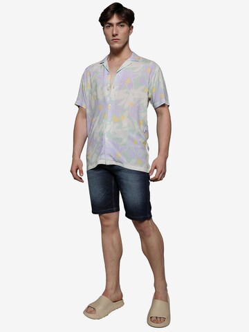 Campus Sutra - Comfort Fit Camisa 'Rhett' em mistura de cores