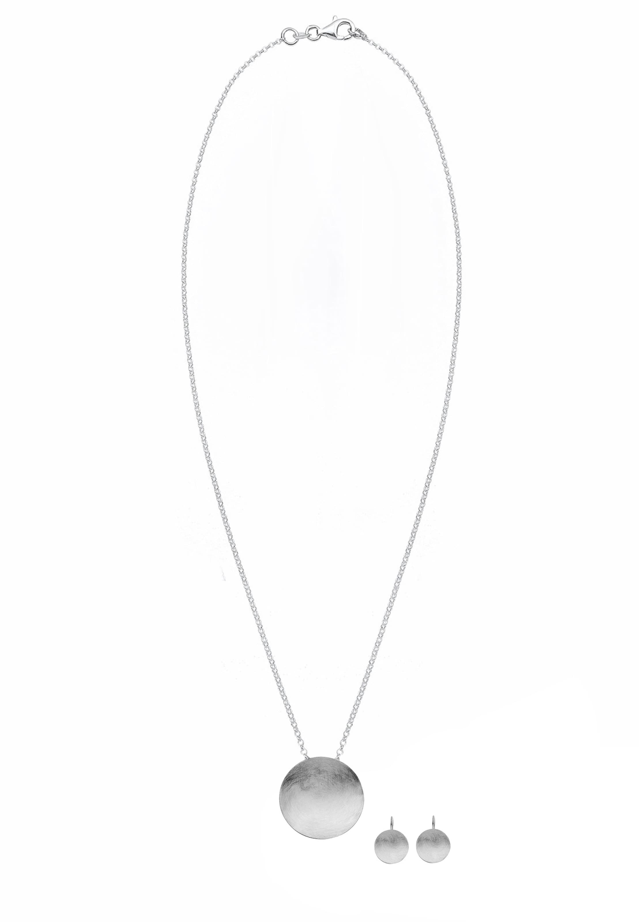 Parure de bijoux 'Geo' Nenalina en argent : devant