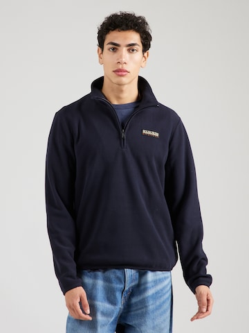 NAPAPIJRI - Sweatshirt 'IAATO' em azul: frente