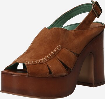 FELMINI Sandal 'Naxos' in Brown: front