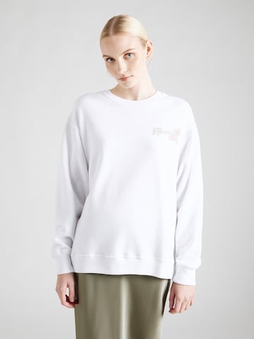 Sweat-shirt HOLLISTER en blanc : devant