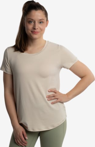 mymotus Functioneel shirt 'Mymotus T-Shirt YW22' in Beige: voorkant