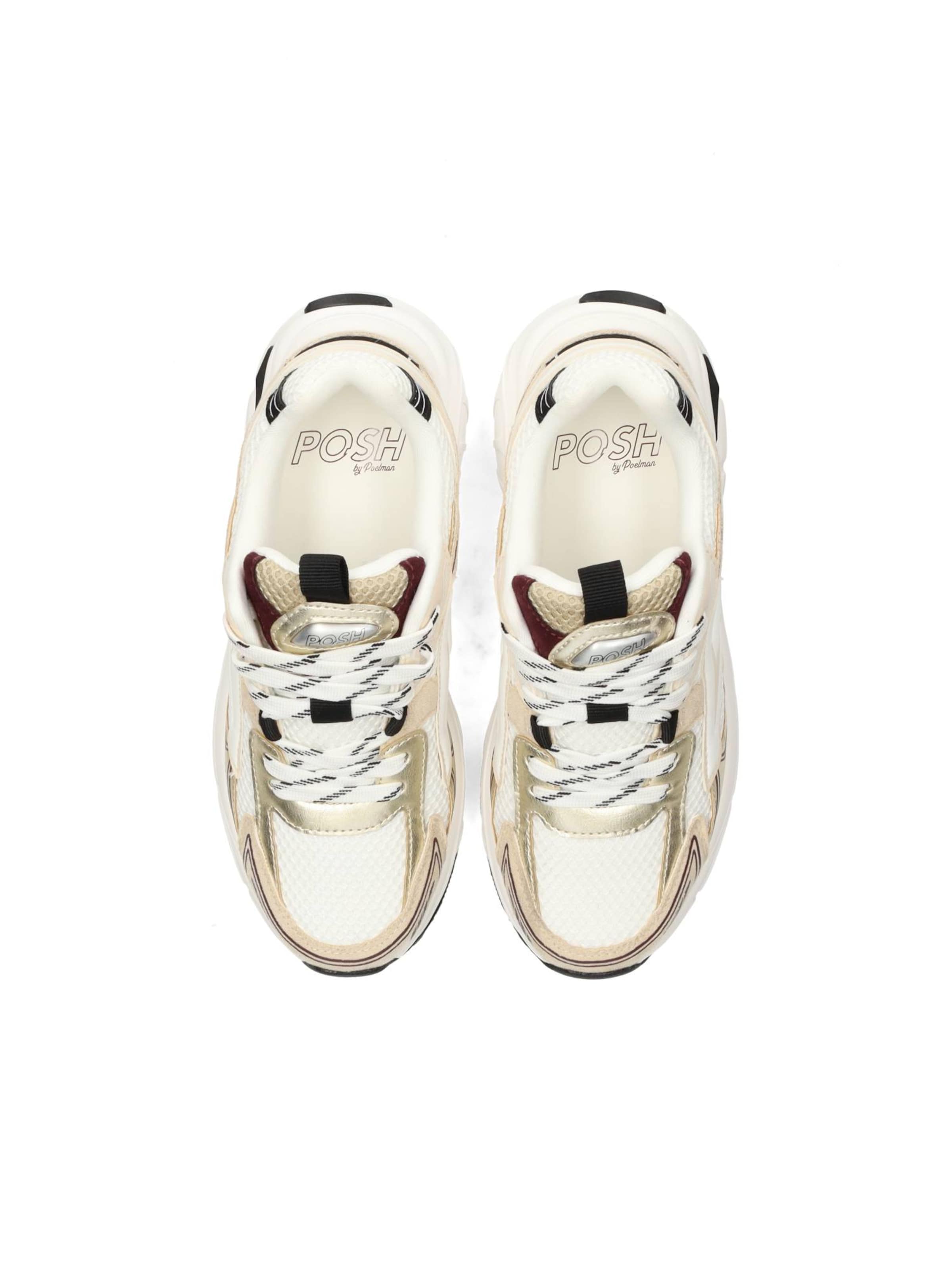 Baskets basses 'Ginny' POSH by Poelman en blanc