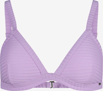 Skiny T-shirt Bikini Top in Purple: front