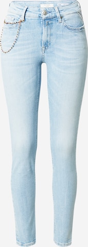REPLAY Slimfit Jeans 'LUZIEN' in Blauw: voorkant