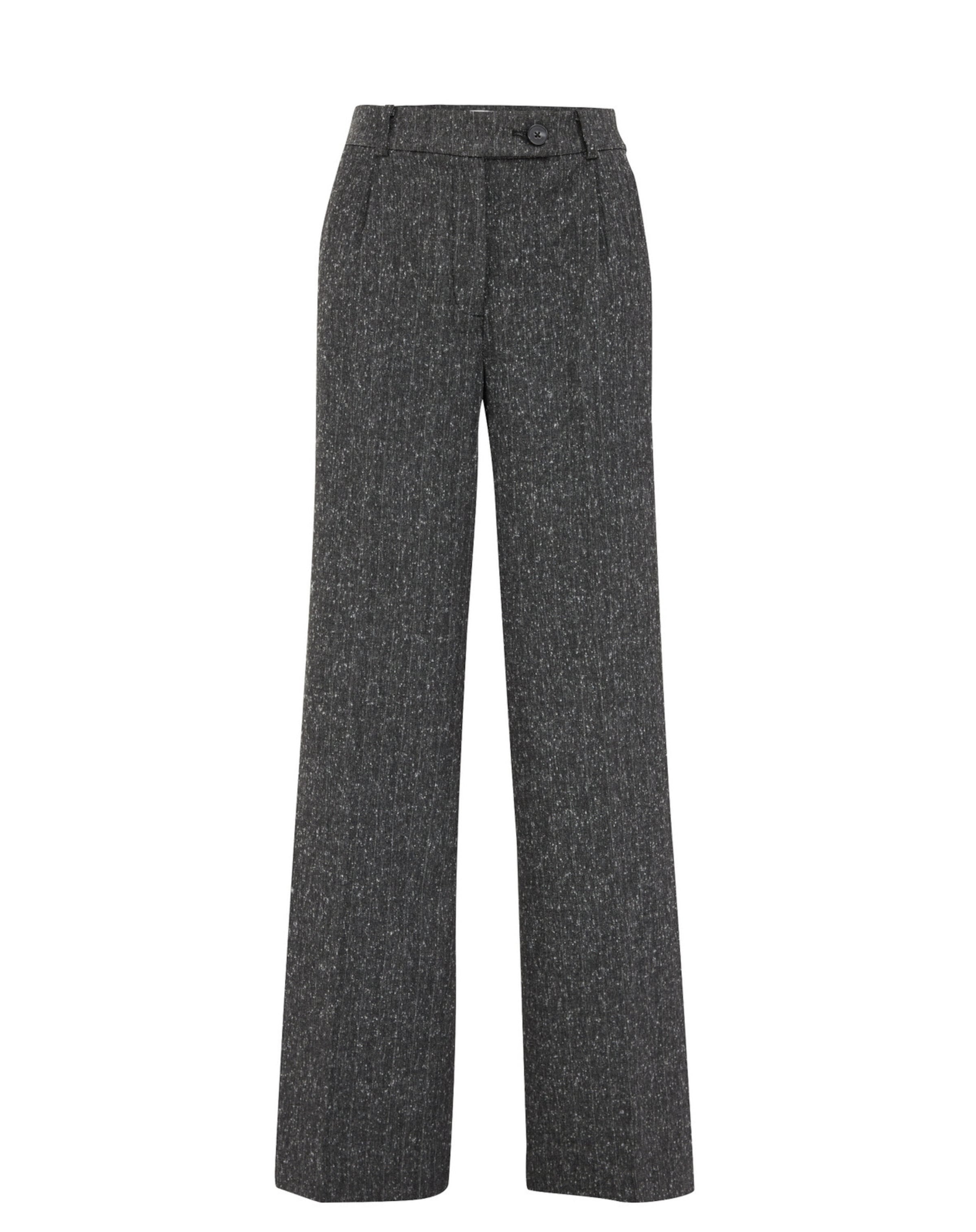 WE Fashion Szabványos Nadrág - fekete: elől