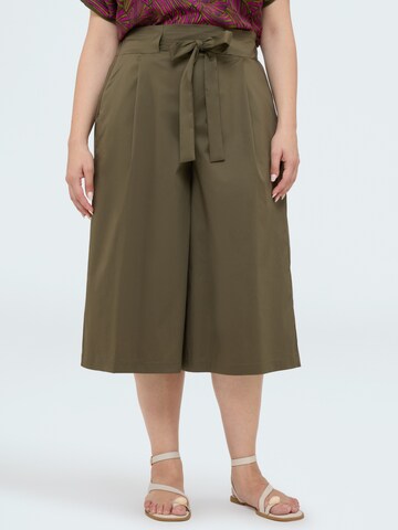 Wide leg Pantaloni di Fiorella Rubino in verde