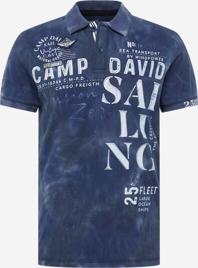 CAMP DAVID Tričko 'Batik' - tmavomodrá / biela, Produkt