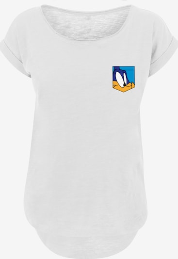 F4NT4STIC Shirt 'Looney Tunes Road Runner Face' in de kleur Blauw / Geel / Zwart / Wit, Productweergave
