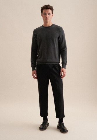 Pull-over 'Schwarze Rose' SEIDENSTICKER en gris