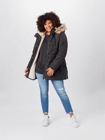 Vero Moda Curve Zimná bunda 'Finley' - Čierna