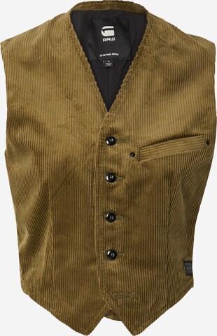 Gilet da completo di G-Star RAW in verde: frontale