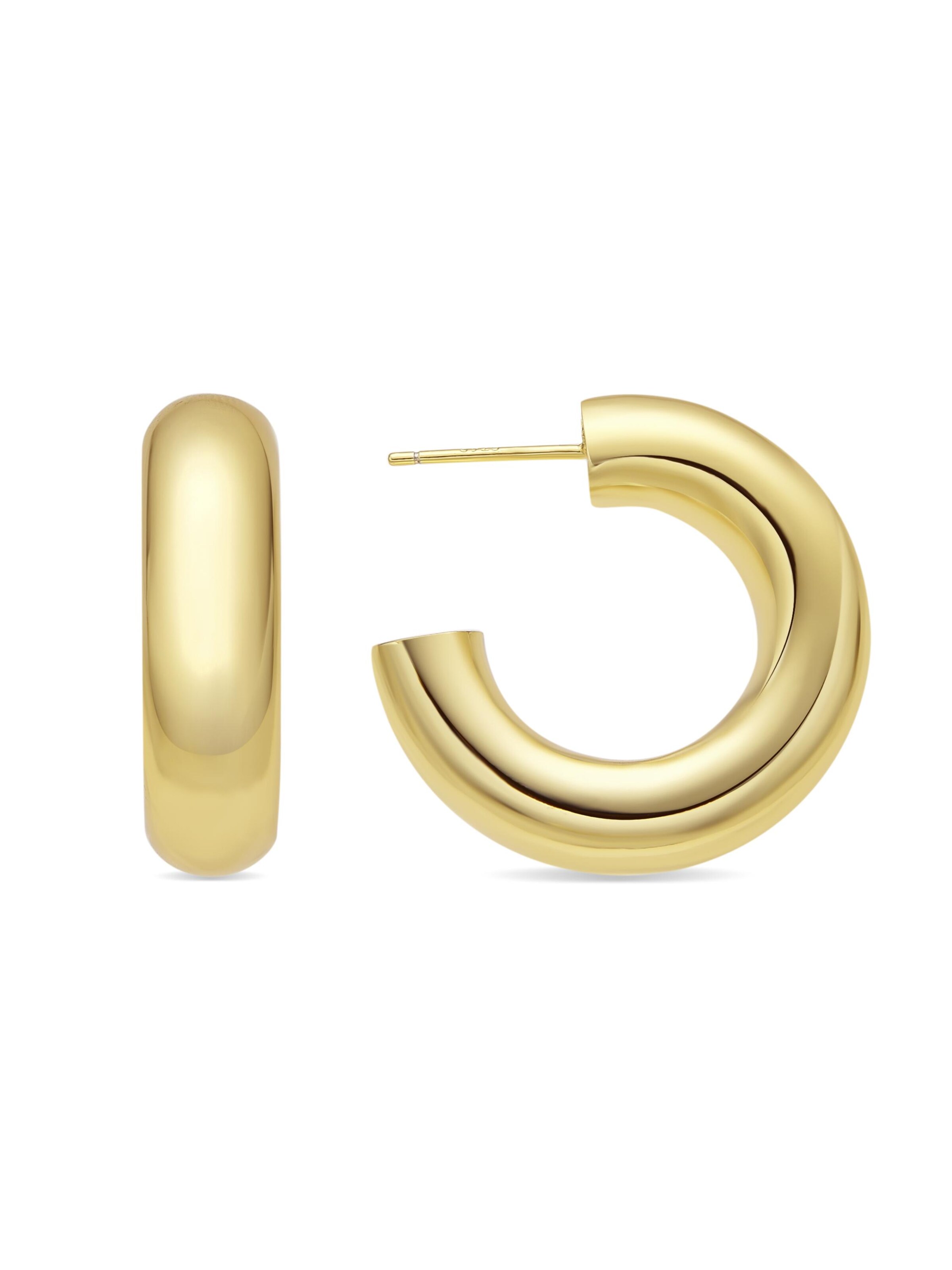 Boucles d'oreilles 'Thea' Luxenter en or : devant