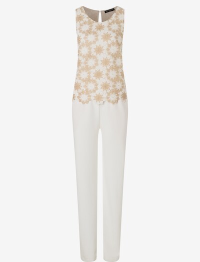 Ana Alcazar Jumpsuit ' Padya ' in beige / weiß, Produktansicht