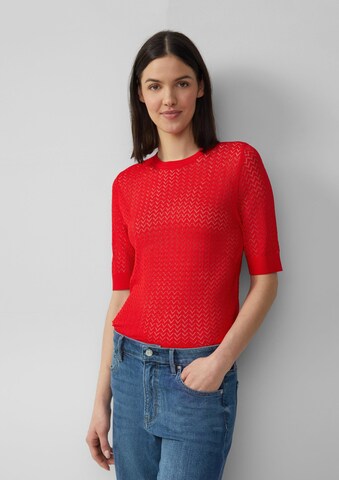 s.Oliver Pullover in Rot: Vorderseite