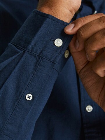 Jack & Jones Plus Regular fit Button Up Shirt 'Oxford' in Blue