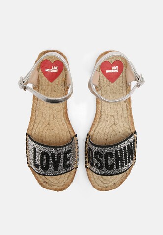 Love Moschino Sandale in Silber