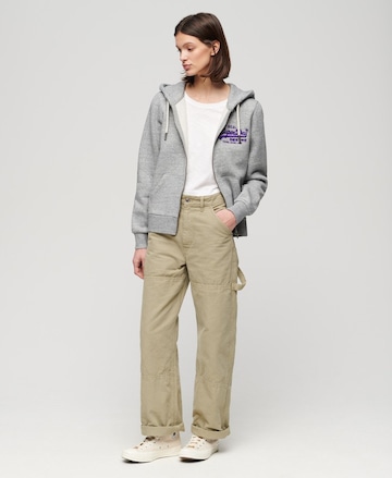 Superdry Sweatjacke in Grau