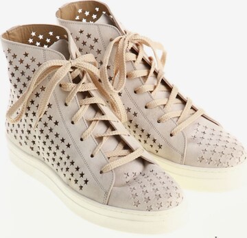 Giancarlo Paoli Hightop Sneakers 38 in Beige: predná strana