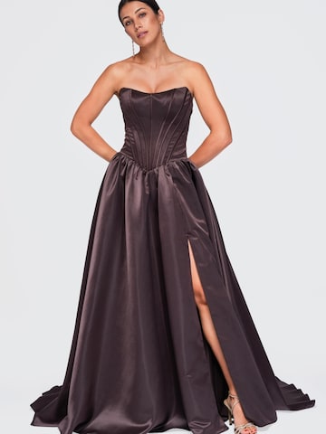 Ombre Abendkleid‌‌‌‌‌‌ in Braun
