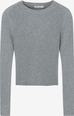 Pull-over Pull&Bear en gris : devant