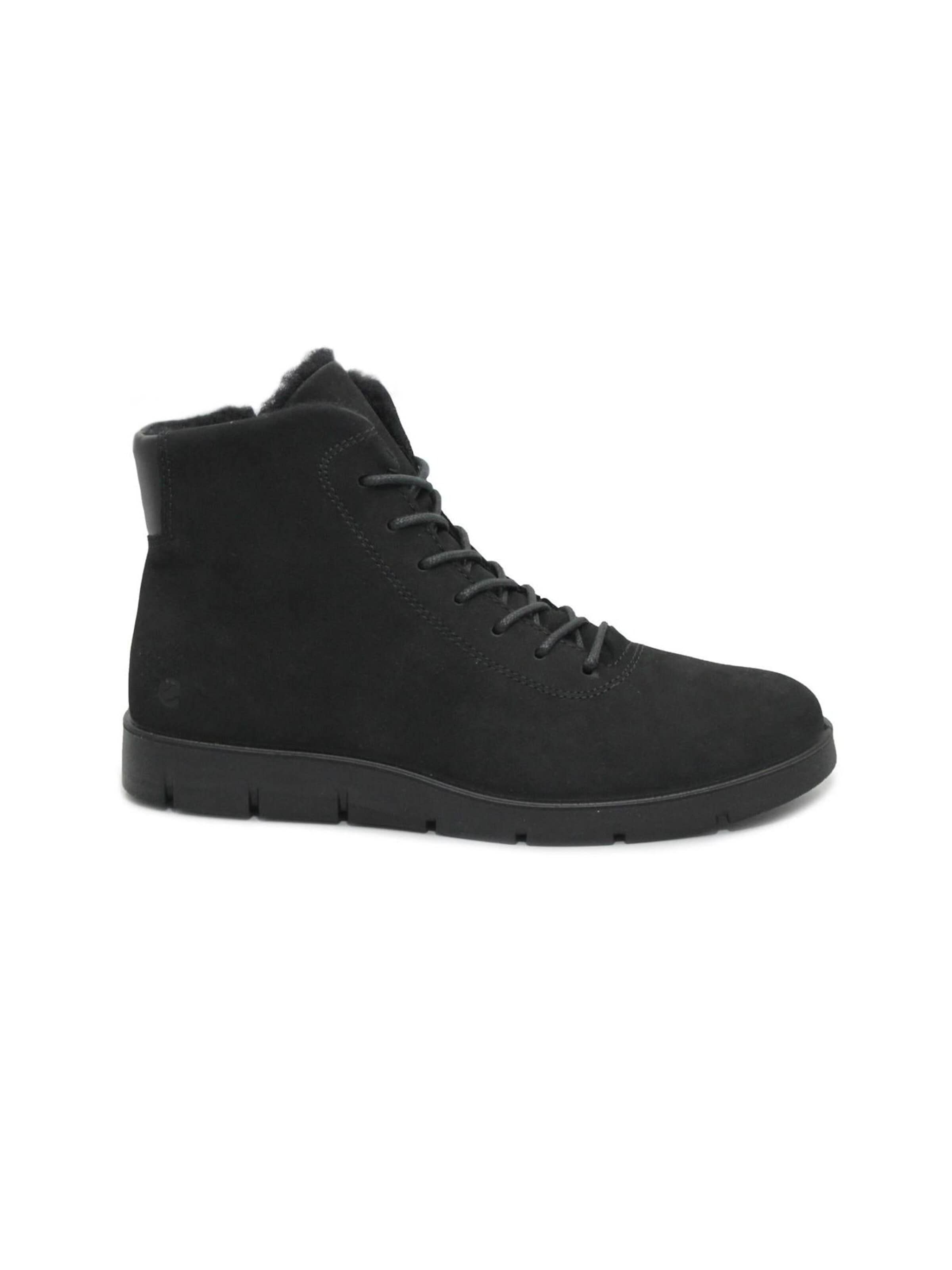 ECCO Boot 'ECCO 282403 BELLA black scarpe donna stivaletto lacci pelo' in Black: front