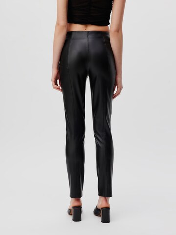 LeGer by Lena Gercke Slimfit Spodnie 'Asya' w kolorze czarny