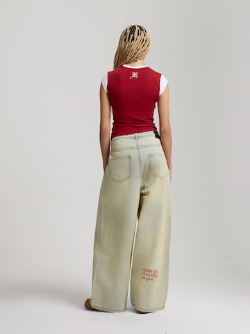 Ed Hardy Свободный крой Джинсы в Синий